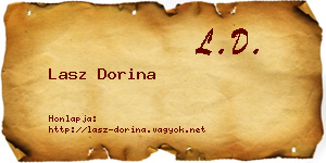 Lasz Dorina névjegykártya